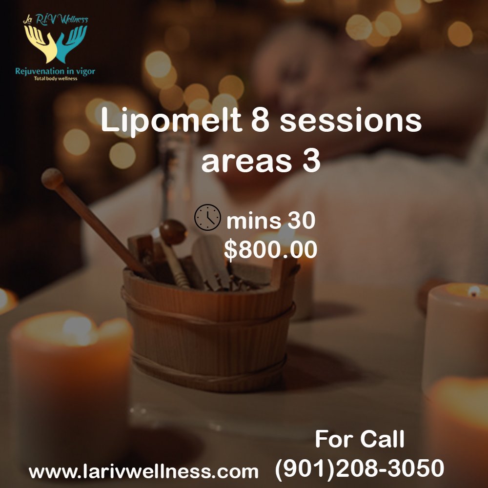 Lipomelt 8 sessions areas 3
mins 30.

#leechmedicaltherapy #chemicalpeels #microdermabrasion #pristinediaminspeel #dermalfillers #micropen #botox #sclerotherapy #weightmanagement #bodycontouring #nutraceuticals #beauty #weightcontrol #slimandfit #healthandwellness #weightlosing