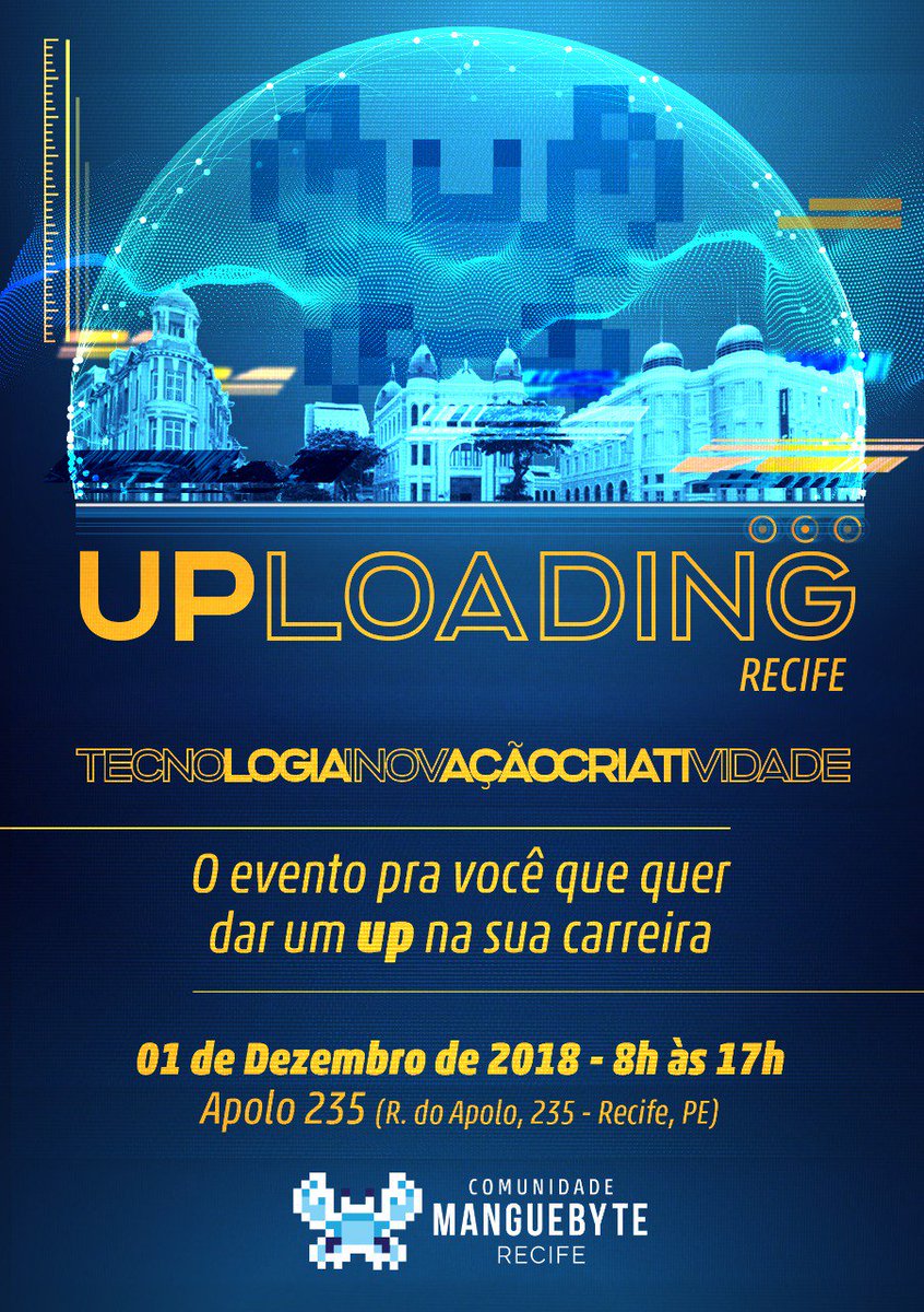cmanguebyte's tweet photo. Tu vai perder é menin@?! Dia 01/12, Uploading Recife, lá no Apolo 235, Recife. Garante logo teu ingresso! Me contaram que vai ter promoção nessa Black Friday, então fica ligado nas nossas redes sociais :D https://t.co/0b8Hwmb8Vv