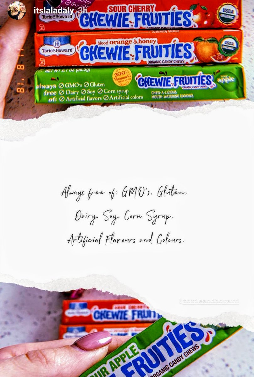 torieandhoward's tweet photo. We love when you share our treats with your pals πππ
#fanlove #shareastick #chewalicious #weareorganiccandy #classicsmadebetter #nongmo #dairyfree #plantbased https://t.co/wXpnZmkkH9