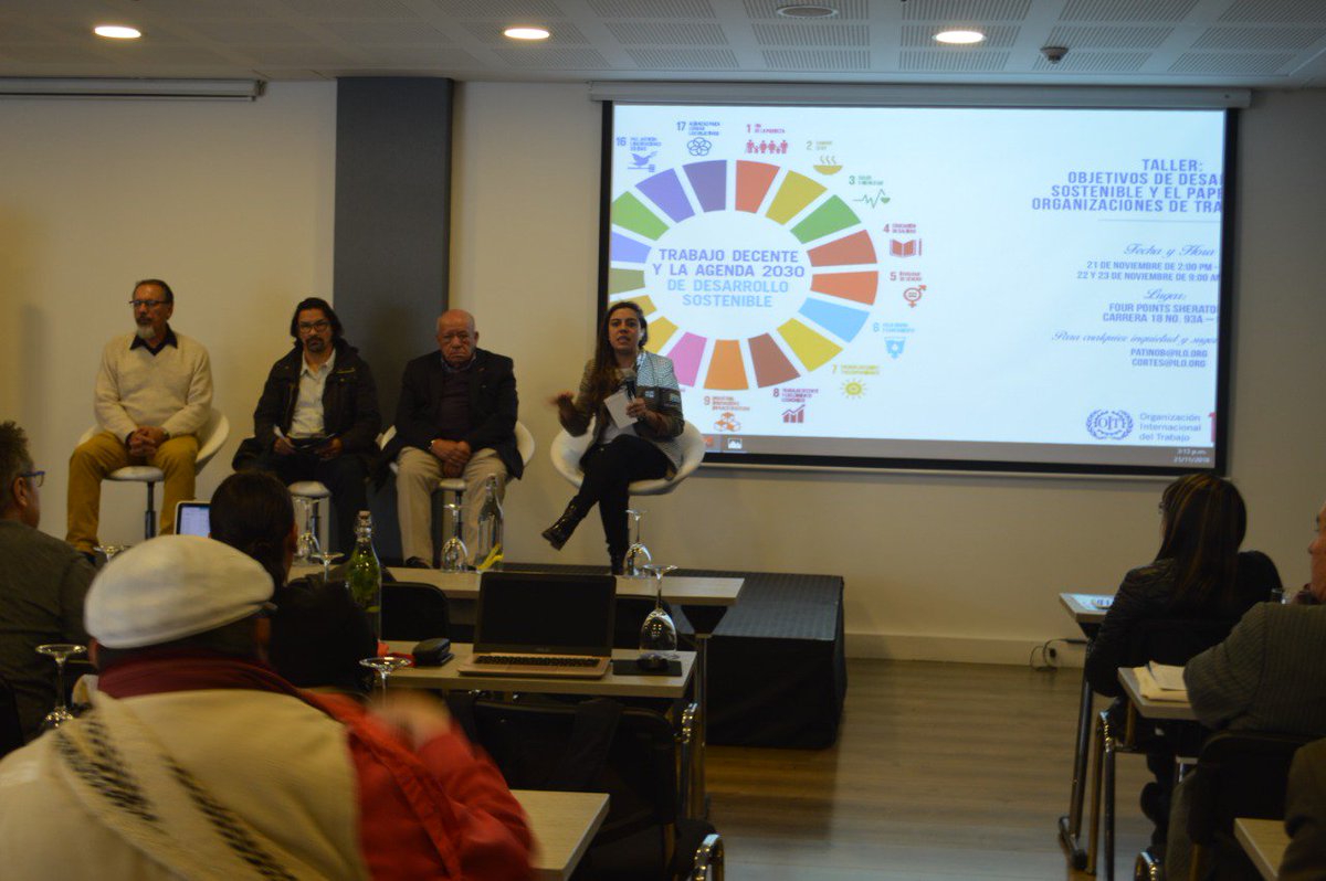 Los #sindicatos son agentes clave para el logro de la #Agenda2030. En #Colombia, conversamos con las organizaciones de trabajadores sobre los Objetivos de Desarrollo Sostenible #ODS y las vías para incorporarlos en sus planes de trabajo y contribuir con el #TrabajoDecente.
