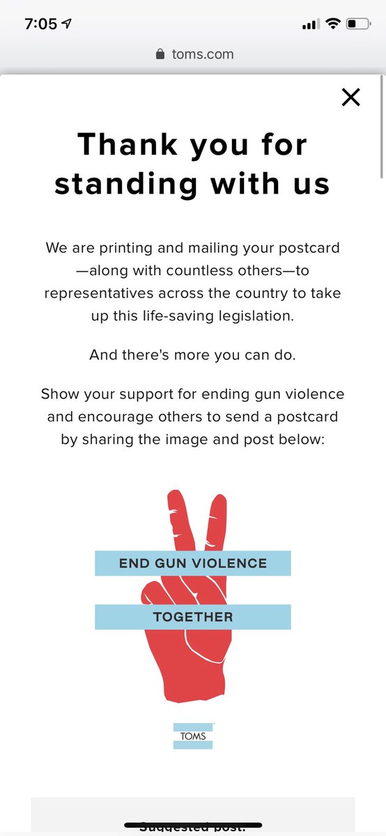 BritTucker's tweet photo. And done. #endgunviolencetogether @TOMS @jimmyfallon https://t.co/14xn5YCQ9v