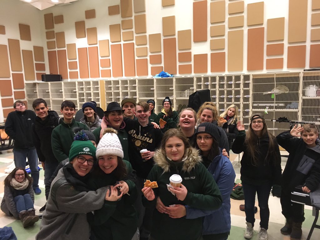 GraftonBAND's tweet photo. Thank you to members of @GHSPEP! There is no group of people with whom I’d rather experience the joys of hypothermia. #tobuildafire https://t.co/4qzLaDiMEB