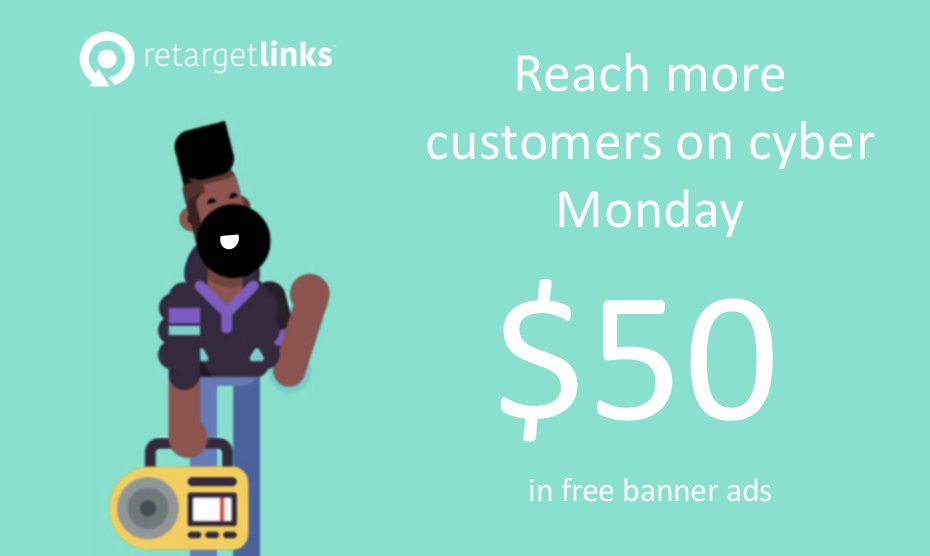 retargetlinks's tweet photo. #CyberMonday promotion is here! If you have not started your campaign yet, this is the time! Reach more people this holiday season with $50 in free ads :D Learn more here: https://t.co/wKS0Imiqns

#CyberMonday #CyberMonday2018 #CyberMondayDeals #DigitalMarketing #holidayseason https://t.co/RjK0cuwMyG