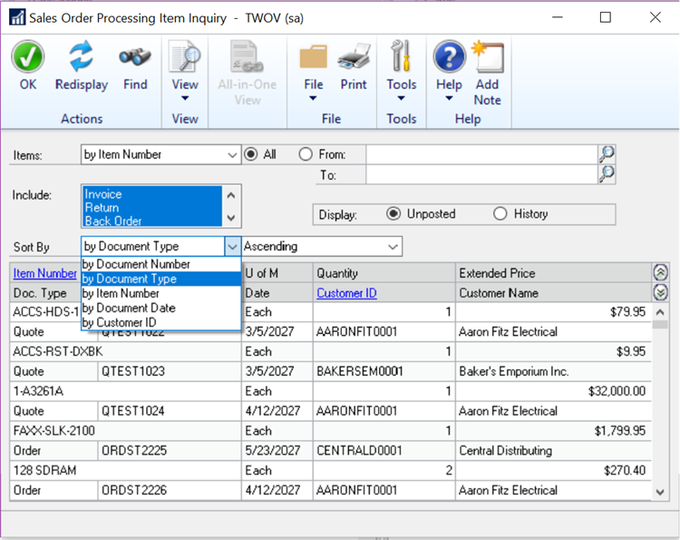 theknastergroup's tweet photo. Feature of the Day for GP2018R2 makes a stop in the Sales area for two more new features. Additional sort options are available in the Sales Order Processing Item Inquiry windowand when you use the customer combiner the ship to addresses are now retained for the combined customer https://t.co/jwinra6uTG
