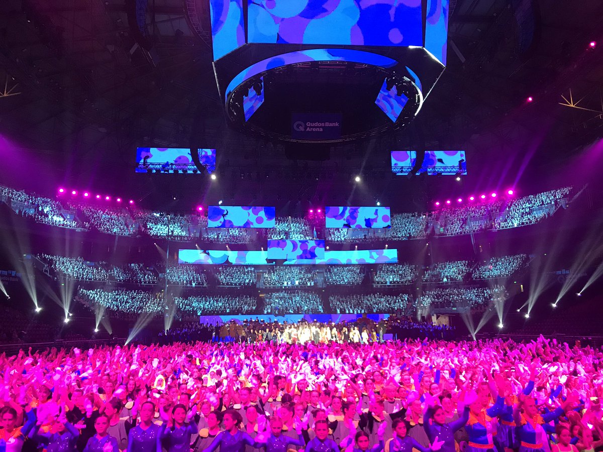 Schools Spectacular Dress Rehearsal ✨💃🏼  what an entertaining show it will be... THE GREATEST one to date!!  <a href="/SchoolsSpec/">Schools Spectacular</a>  #spec18