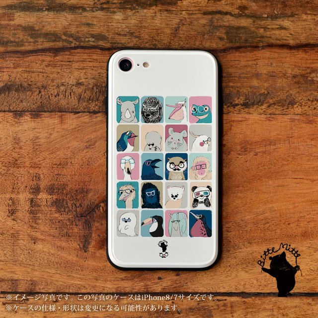 ももろ 絵本作家 Illustrator Iphonexr Iphone8 Iphone7 Iphone8plus対応の 強化ガラスのスマホケース ねこびよりのラッキーキャット占いの挿絵のイラスト 担当さんに許可を頂きスマホケースになりました 好きな猫ちゃんをどうぞ シンプル柄も入荷