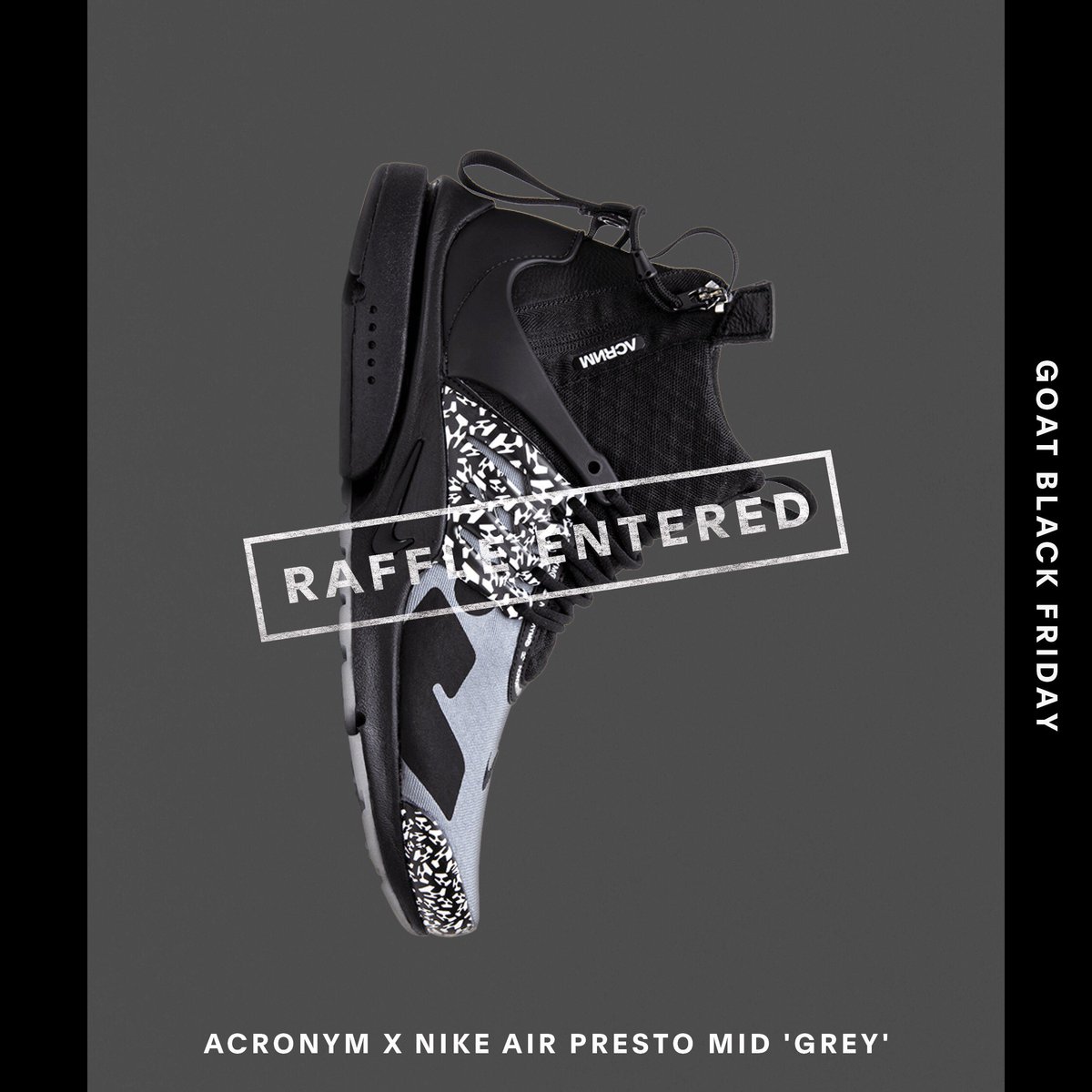 Cbrwn7's tweet image. Enter the #GOATBlackFriday Raffle for your chance to win the most coveted sneakers and other prizes. @goatapp goat.app.link/onZzL8ou2R