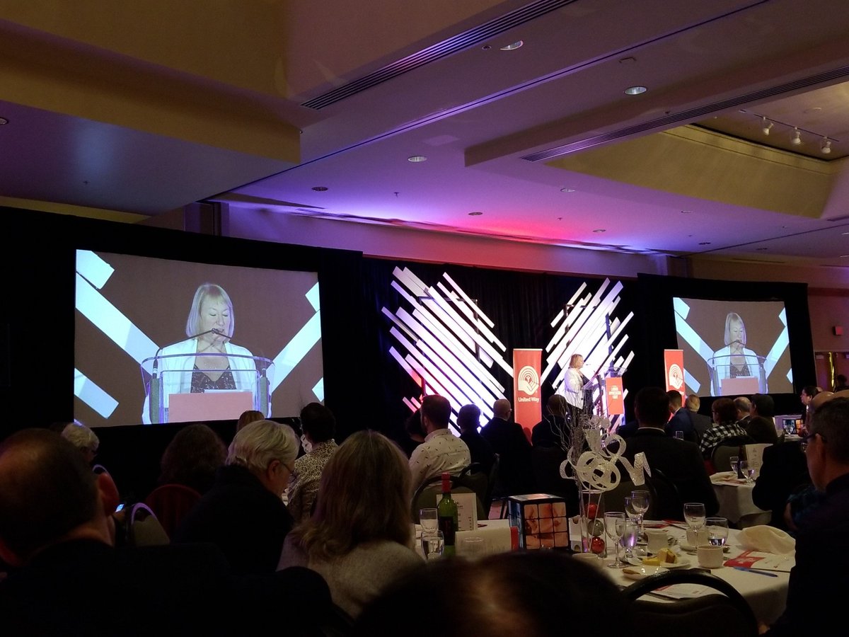 HospEmpUnion's tweet photo. The fabulous Joey Hartman -- a former HEU staffer who went on to lead the @vancouverdlc -- wins the Syd Thompson Community Service Award at @UWLM Labour Appeciation Dinner. Bravo and solidarity Sister Joey! #bcunion #LabourUnited https://t.co/jciBeYOdLz