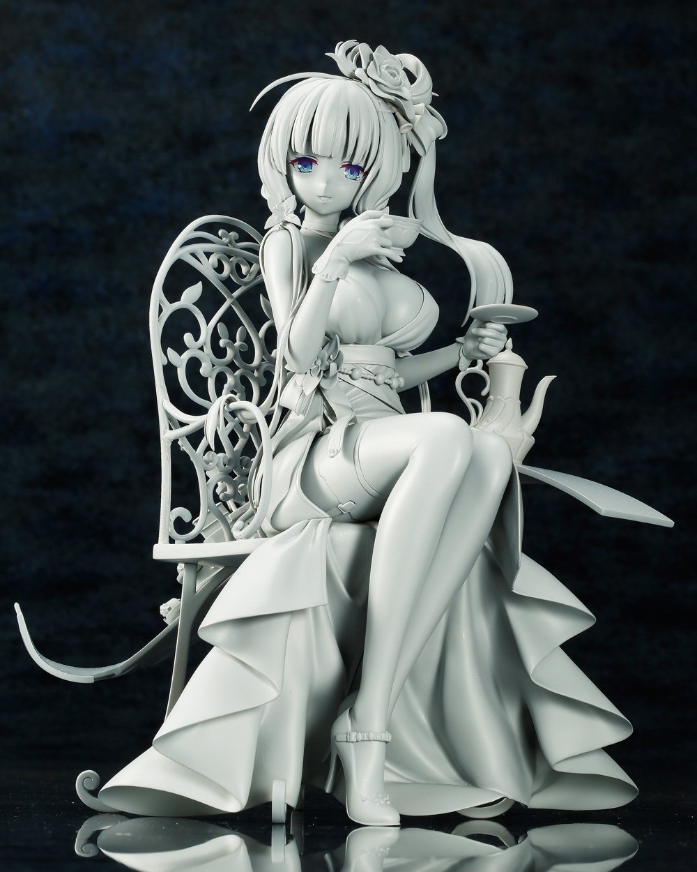 コトブキヤ宣伝 初展示情報 イラストリアス 終わらないお茶会 原型初展示です アズールレーン メガホビコトブキヤ