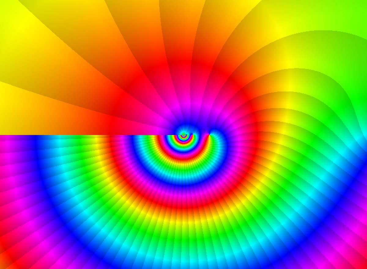 jcponcemath's tweet photo. More rainbow complex functions. Make your pics here:
https://t.co/P6BYCHtXXH
∞fun!!! #mathart #complex #funciton #rainbow https://t.co/KKORtJv387