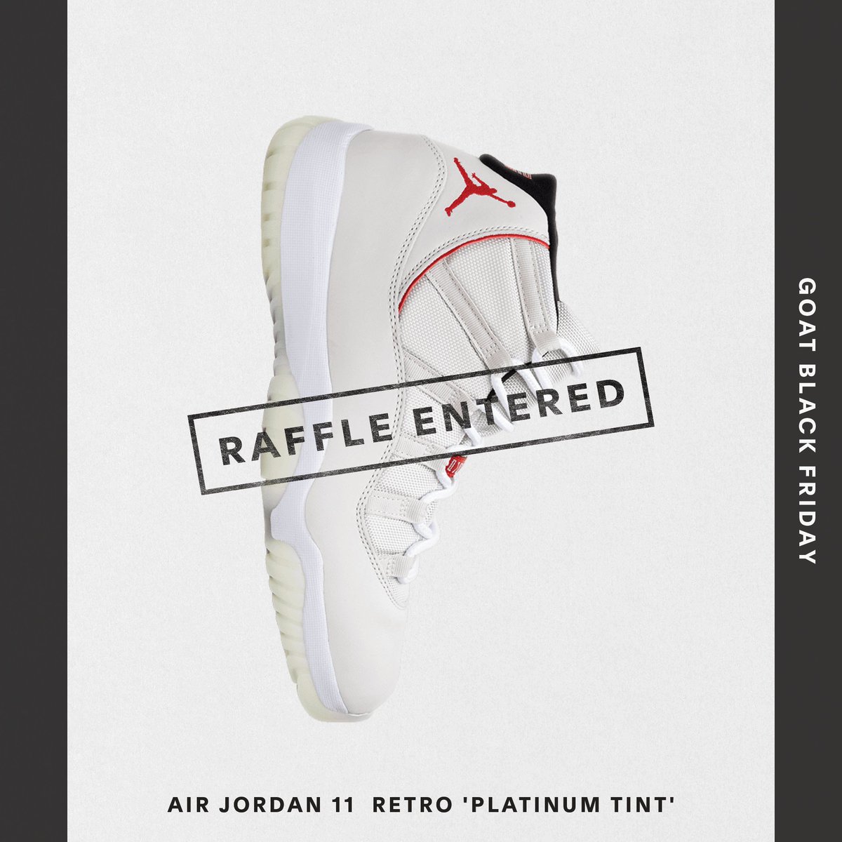 manumbt's tweet photo. Enter the #GOATBlackFriday Raffle for your chance to win the most coveted sneakers and other prizes. @goatapp https://t.co/jcRaqoBGoI https://t.co/FVmsJNeTP1