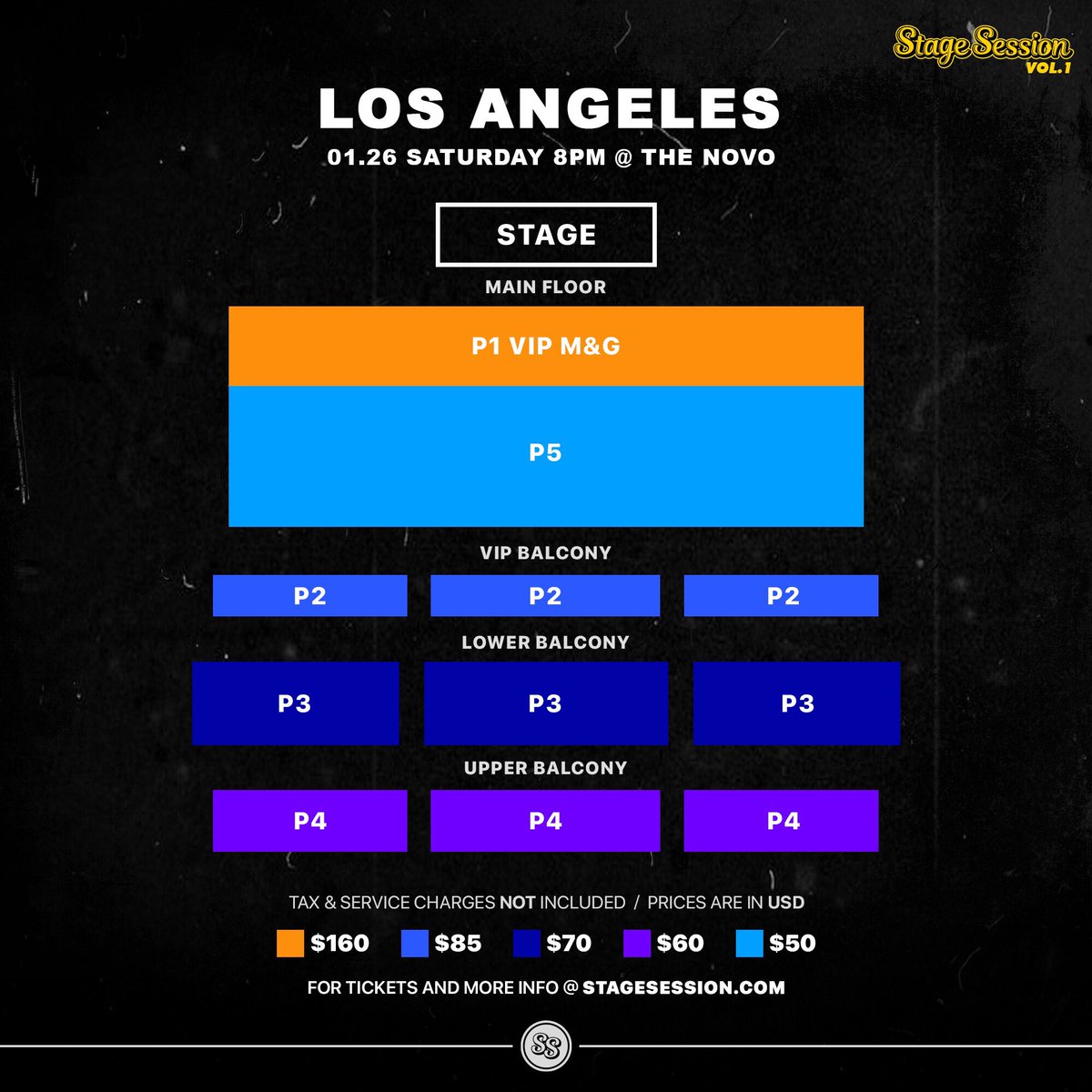 Novo Los Angeles Seating Chart