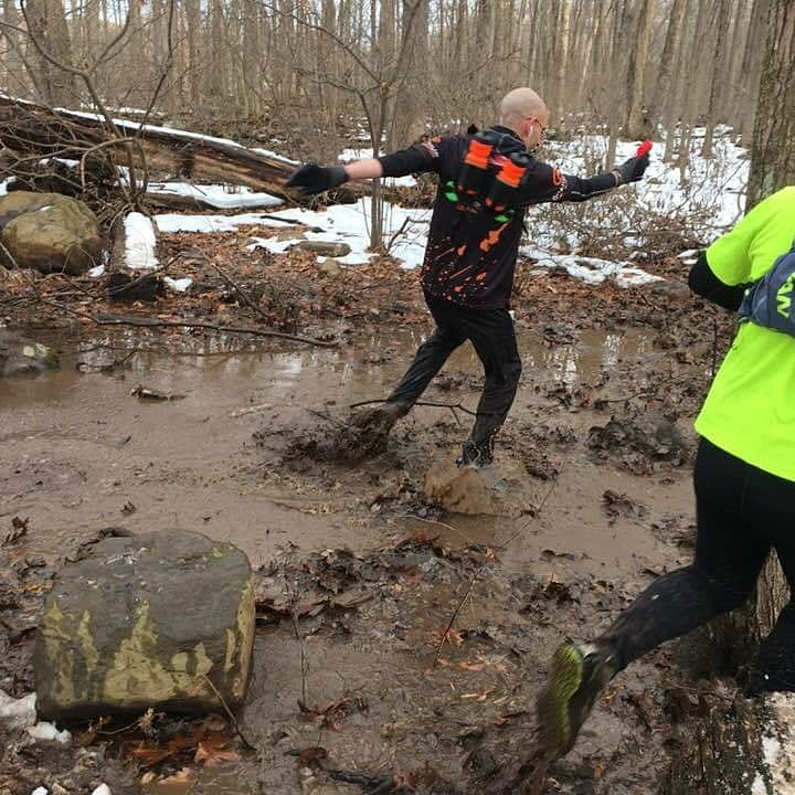 CTRunner21's tweet photo. @CrohnsColitisFn #Crohns #crohnsdisease #crohnssucks #runningwithcrohns On Sunday I ran the CT Trailmixers Fall Fling. Snow, mud, water, leaves, rocks, roots, & elevation. 4 hours, 16.4 miles, 8 loops, 14:40 pace. I will not let Crohn's control me. I will not give in or give up. https://t.co/W2B3NBDSLW