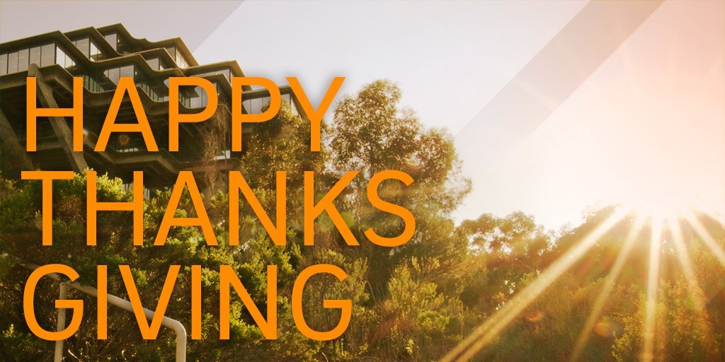 Happy Thanksgiving! UCSD Chemistry & Biochemistry