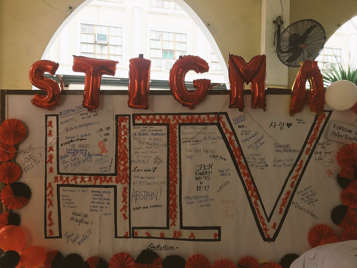 AreYouActivePH's tweet photo. BE FAITHFUL TO ONE PARTNER.

Come visit our booth at St. Maur’s Hall and learn more about HIV. There woud also be games and prizes.

See you there! 🤗 

#BeActHIVelyAware 
#StopTheStigma https://t.co/81YQdgn4X9