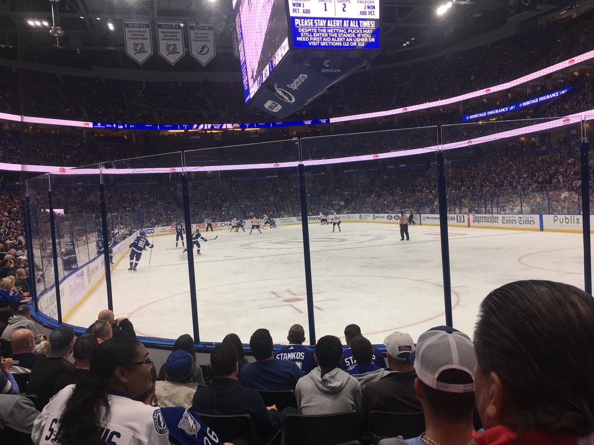 At the Lightning Game with my Dad