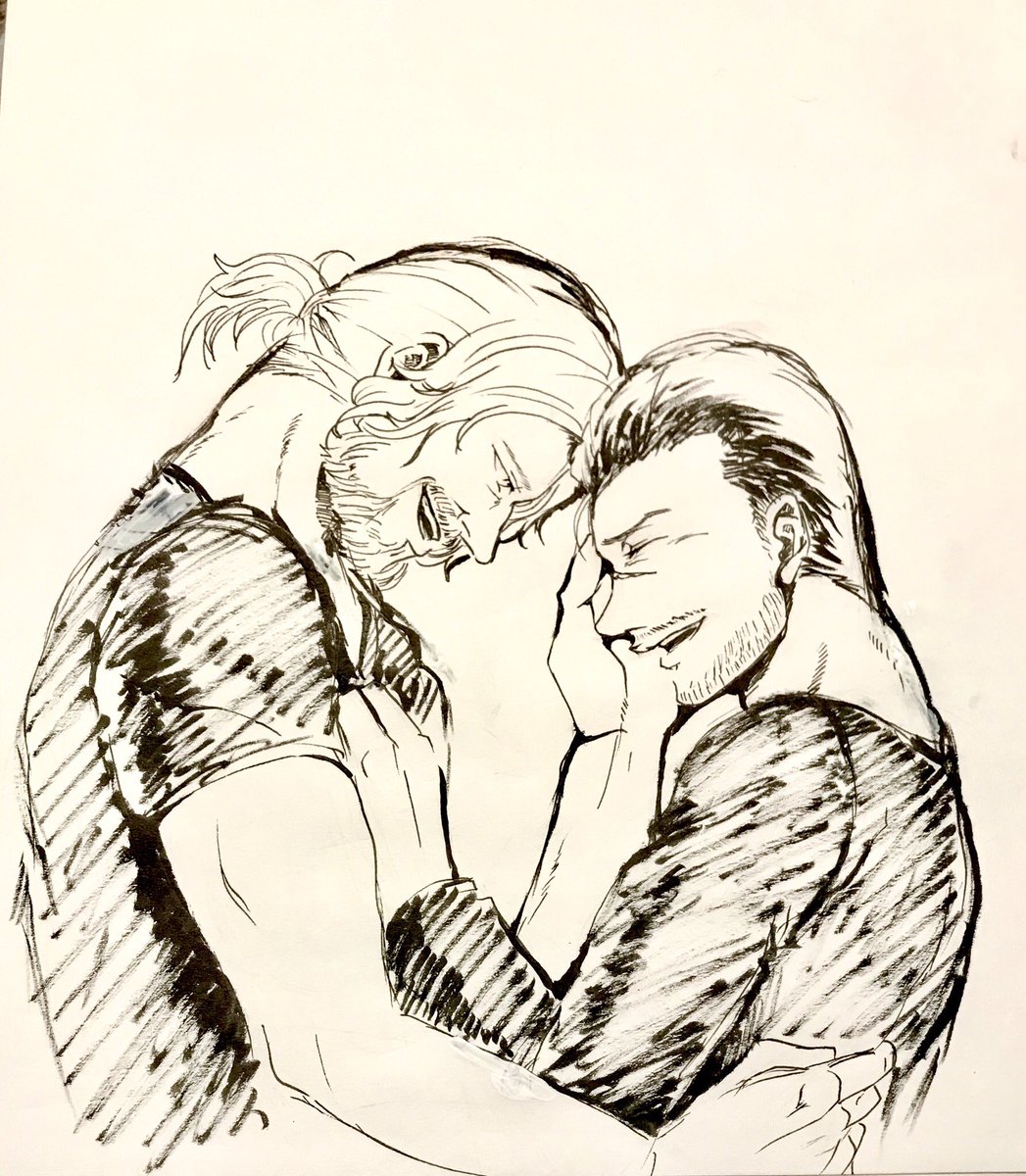 慈冬 原稿 ｵｲｼｲ 余りに凹みすぎて描いたこともないハッピーセットなハンギャビを描く我輩 僕はね 昔からね 推しが死んだり辛い目に遭うとこう 幸せな感じの絵を衝動的に描いてしまうんですけどもね 絵が上手くなりたいですね