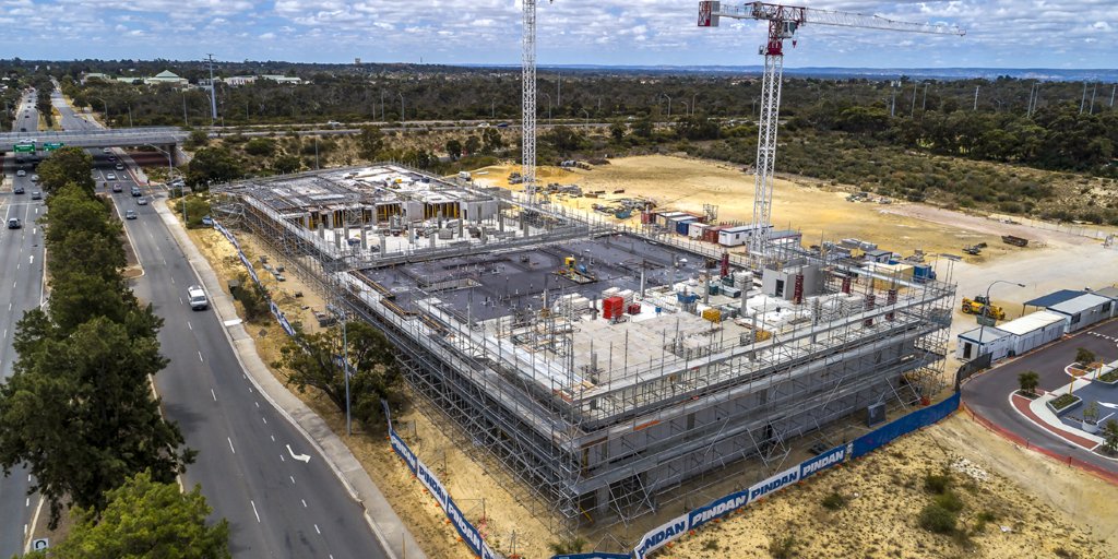 If you're heading down Reid Highway in Mirrabooka WA, you won't miss our latest Aged Care project. Great to see the $60m MYVISTA project coming out of the ground.