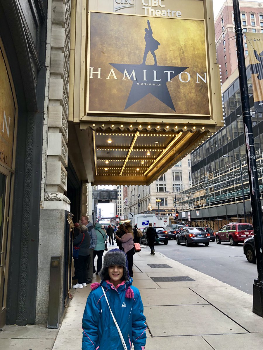 #HamiltonChi gave this kid a great experience this afternoon! Amazing performance! @HamiltonMusical @Lin_Manuel @tommarwilson  #broadwayinchicago
