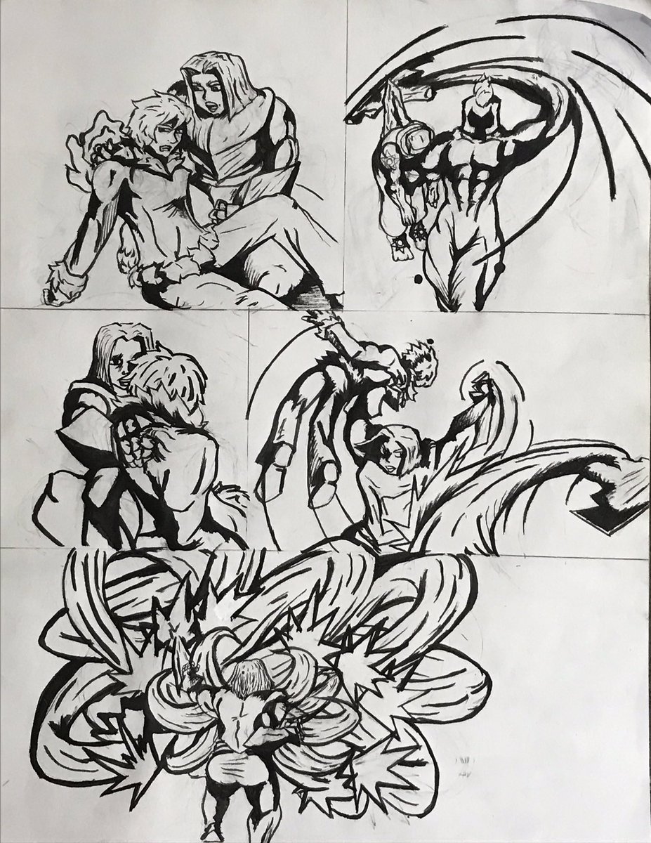 OfHeroes_comic's tweet photo. Another three part post from start to finish. #makingcomics #comics #penciltopen #eraofhighmagic https://t.co/OggTl3UvuF