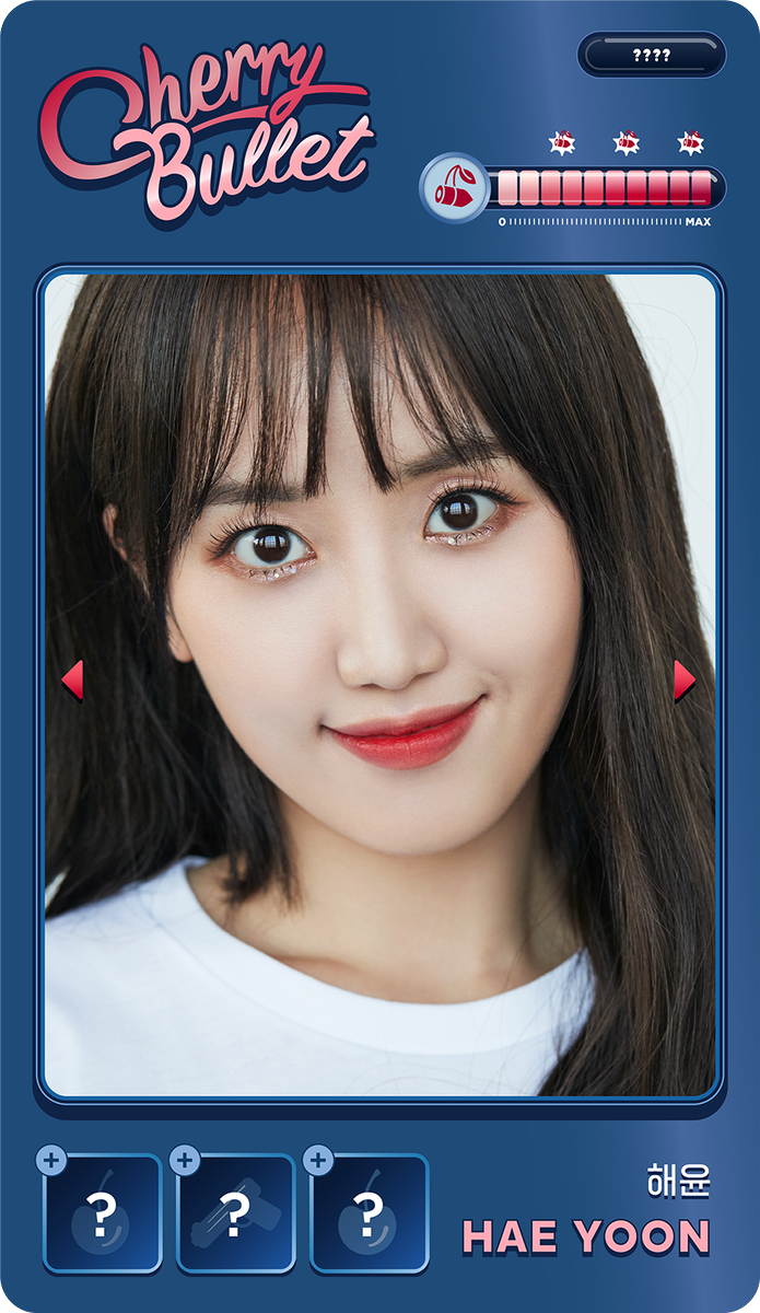 FNC NEW GIRL GROUP
Cherry Bullet 
_
New Character Open
Stats: ???
_
HAE YOON 
_

#마음저격_FNC걸그룹_체리블렛 #오늘의_체리블렛_해윤 #CherryBullet #체리블렛 #FNC_NEW_GIRL_GROUP #해윤 #HAEYOON