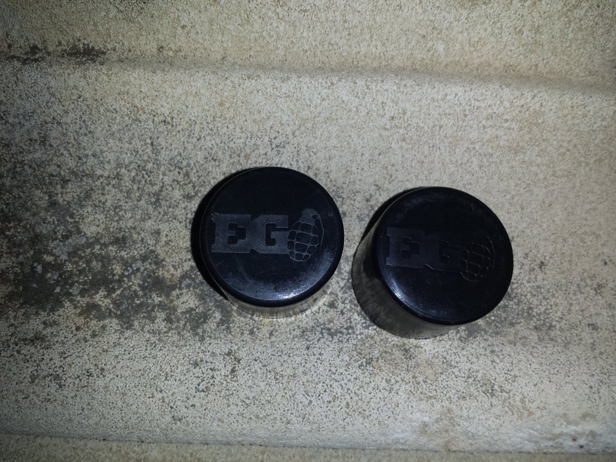 SapperPolly's tweet photo. @ZeroCarbonSoc How zero carbon are the hard plastic caps from your smoke grenades found discarded in the gutters of Cambridge following your march on Tuesday ? Doh !! https://t.co/fCvRULqavI