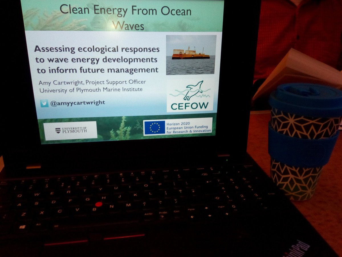 Early train journey to Barnstaple this morning to present our research on the @EU_H2020 #CEFOW project to @CoastwiseR. If you're in the area why not come down and hear about the potential ecological impacts of #marinerenewables @Dr_Emma_Sheehan @PlymUni