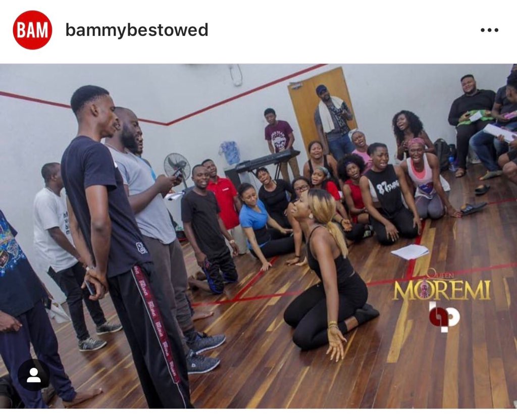 Nawti_kaff's tweet photo. #QueenMoremiAjasoro Rehearsal ..... She is achieving her goals step by step #bbnaija #bamfeeva https://t.co/FI1cGcJzIX