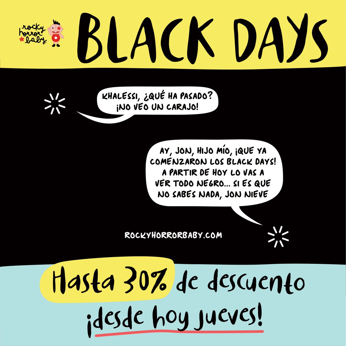rockyhorrorbaby's tweet photo. #BlackFriday #BlackDays #BlackWeekend #descuentos #rockyhorrorbaby
https://t.co/8GG1whdef6 https://t.co/Wa1DHSTi9g