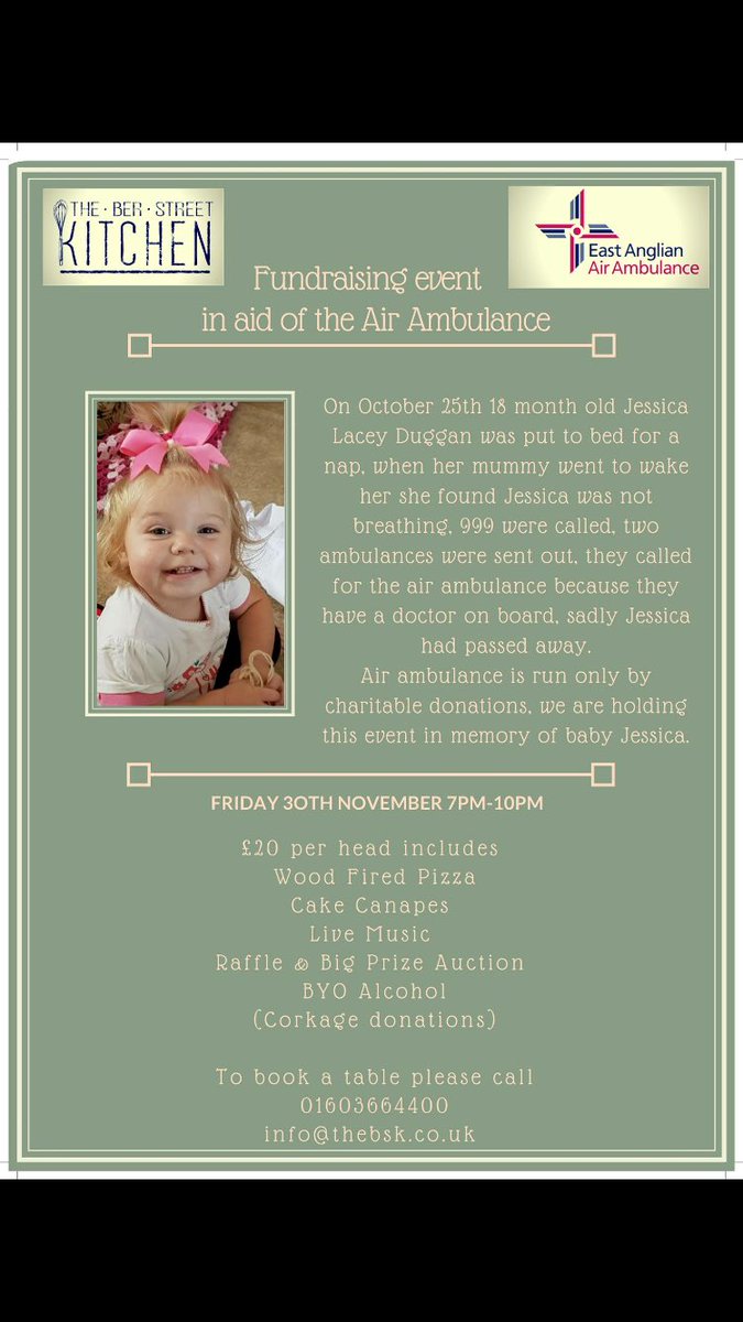 BerKitchen's tweet photo. Please helps us support this worth while event.@EsquireNorwich @HarperWellsShop @BerStreetHub https://t.co/K9EvPnzYFw