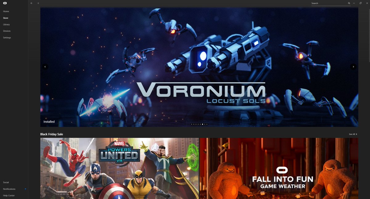 Wow, waking up to #Voronium being featured (front page!) on the Oculus store. Thank you <a href="/rturkowski/">rita turkowski</a> for your support and inviting us into the #OculusStart family!