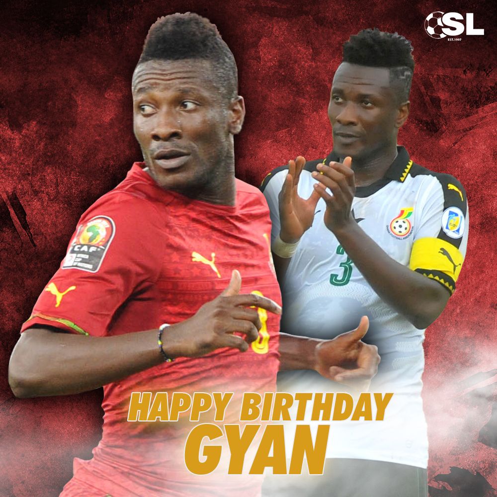  | Happy Birthday to Ghana\s all-time top goalscorer, Asamoah Gyan! 