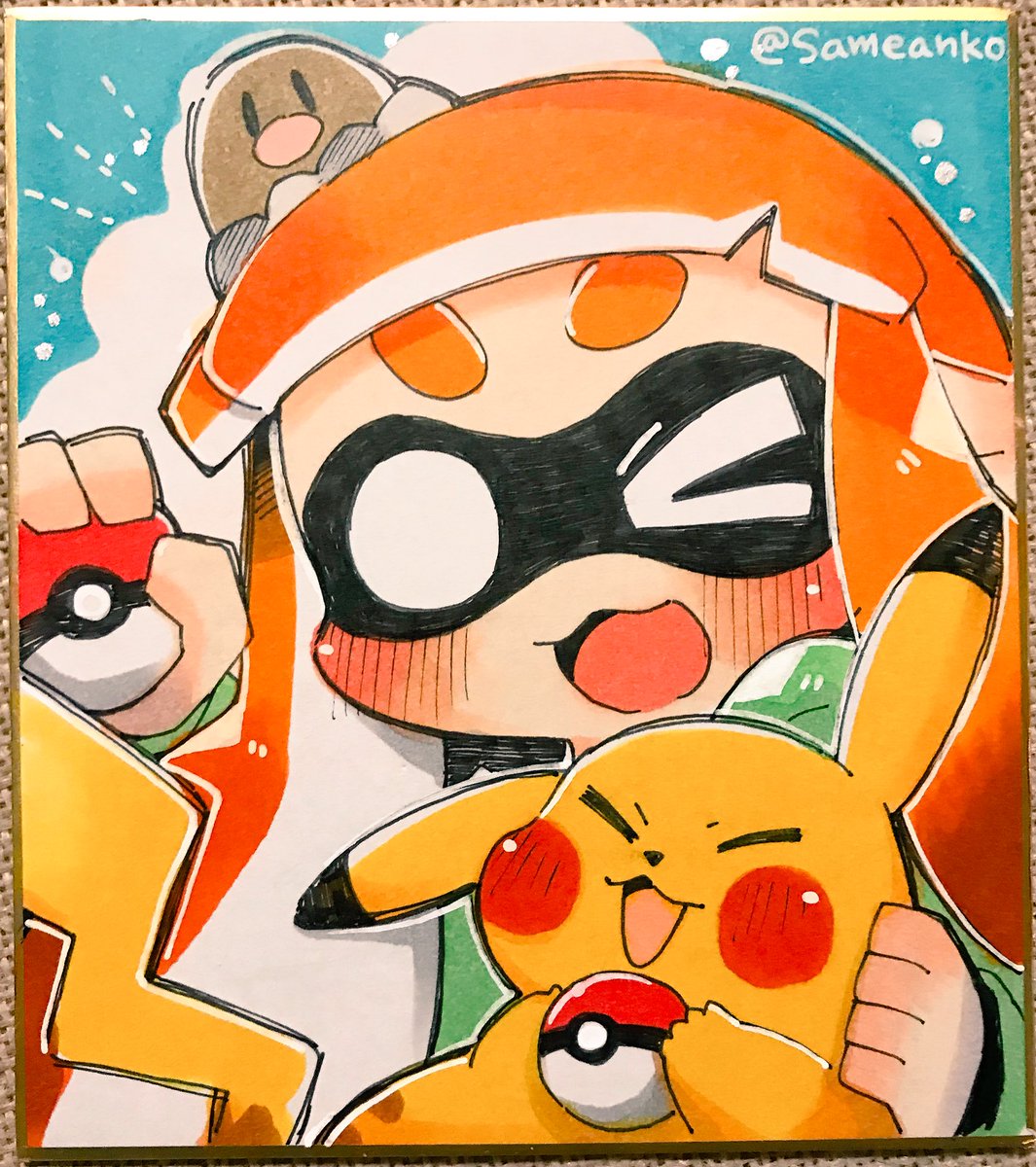 さめあんこ いっぱいポケモンゲットしよう Splatoon2 スプラトゥーン2 ピカブイ ピカチュウ