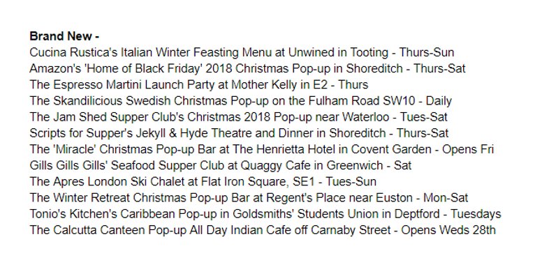 The weekly newsletter is out - The best pop-ups open this week, listed day by day, Thursday to Thursday --> londonpopups.com/p/weekly-newsl… Here's what's new