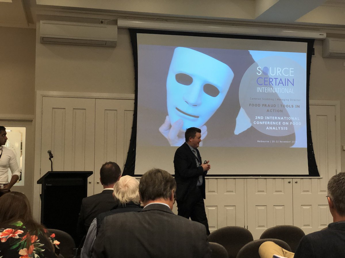 ad_rogers's tweet photo. Cameron Scadding: food fraud: tools in action #ICFA2018 https://t.co/evuhPM6vUc