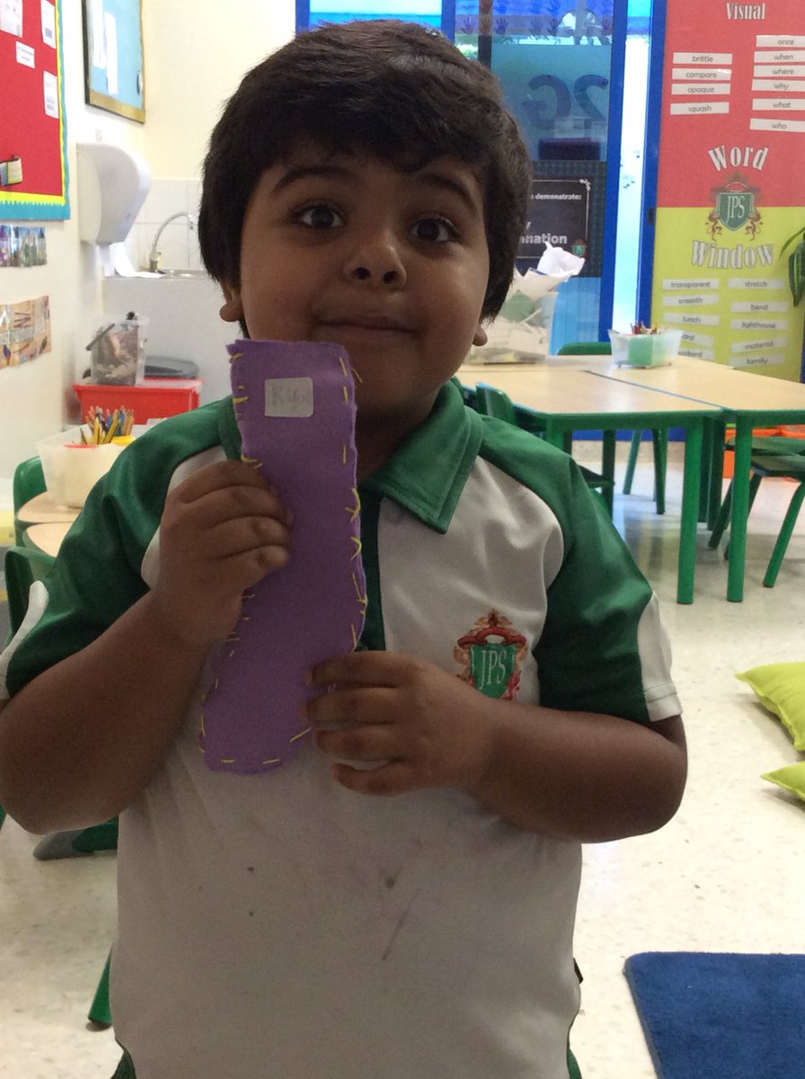 JPS_Year2's tweet photo. We are so proud of our sewing skills in #JPS2G this week. Check out our socks! #JPSConceptualLearning https://t.co/QVht9Y0wpF