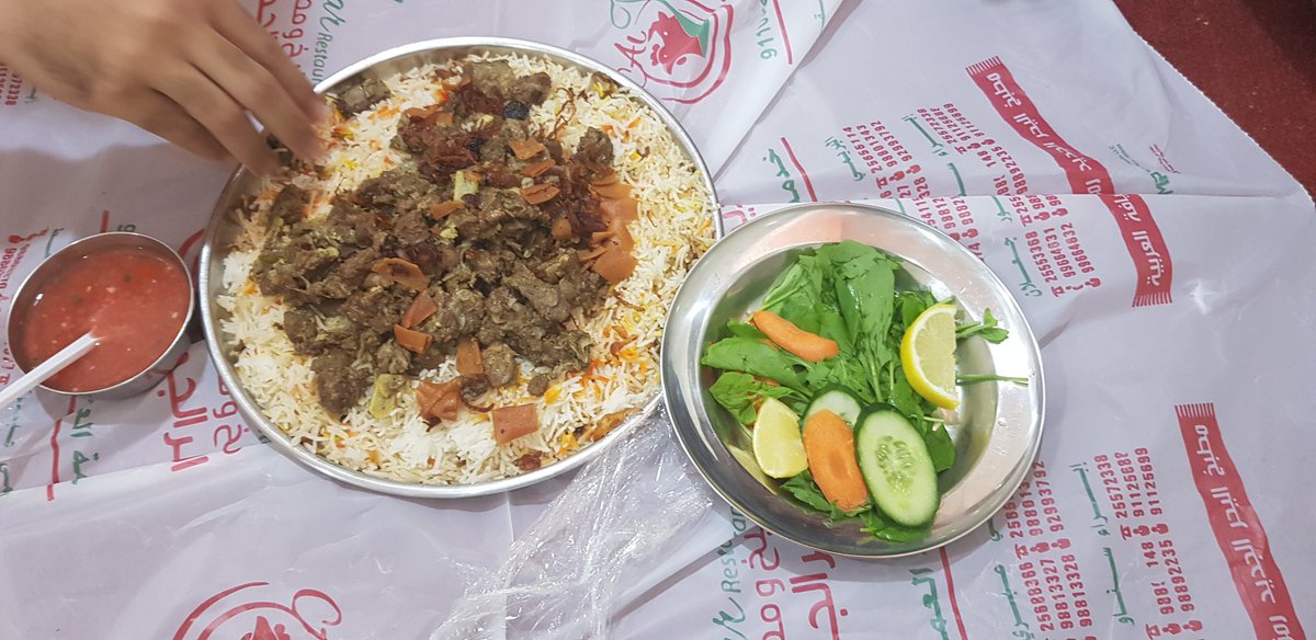 MIbrahimNazer's tweet photo. Very delicious camel meet with rice!!!
#DeliciousFood #CamelMeet #MandiRice #GreenSalad #OmaniFood #travelphotography #travelbloggers https://t.co/GUhqYQf5BS