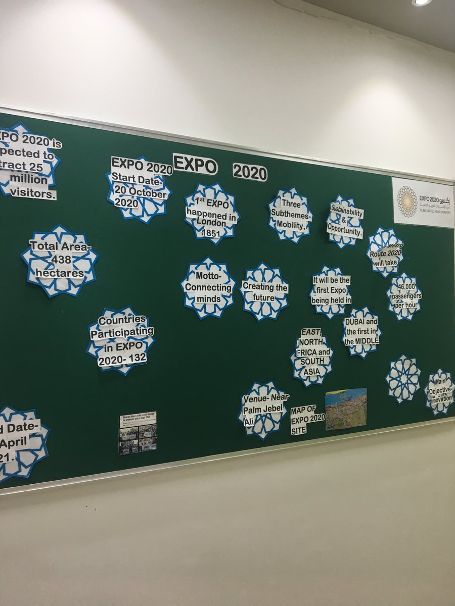 Science_JBS's tweet photo. EXPO 2020 ECA at JBS working hard to share information about EXPO2020 with the JBS community. #inspiringyoungminds #leadersofthefuture #EXPO2020 https://t.co/JHI2YSOWG4