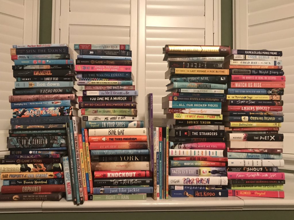 RTSReadingT's tweet photo. Final NCTE/ALAN book count...
118 books
(66 signed, 52 unsigned). #NCTE18 #ALAN18 https://t.co/qCHB8WWyD8