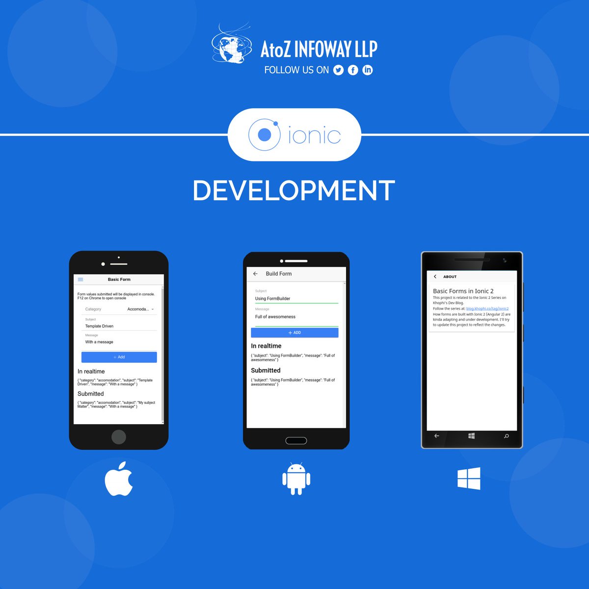 atozinfoway's tweet image. With Ionic, we satisfy the thirst of market for cross platform mobile app development with all native mobile experiences. . #IonicDevelopment #MobileApp #iPhoneApp #AndroidApp #crossplatform