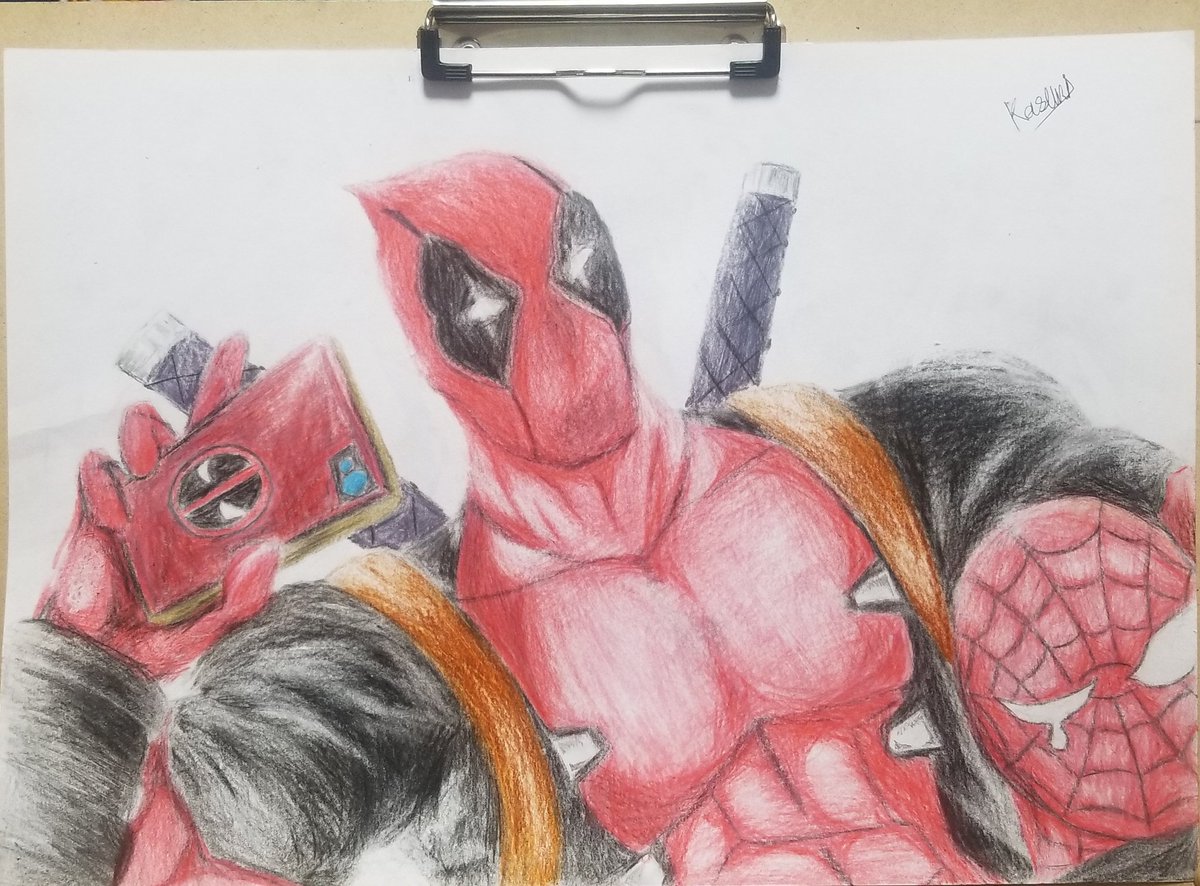 デッドプール描いてみました！！
#デッドプール 
#マーベル
#marvel 
#イラスト好きな人と繋がりたい