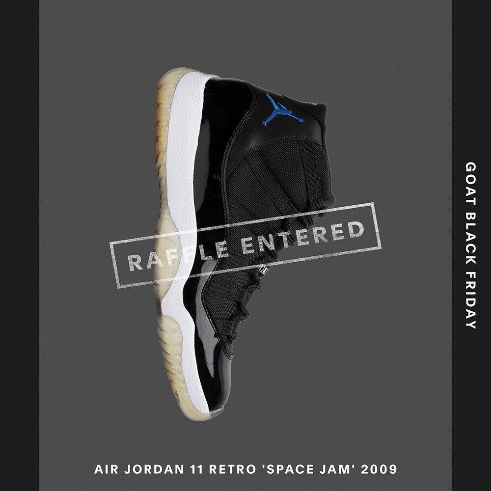 SimonCisneros7's tweet photo. Enter the #GOATBlackFriday Raffle for your chance to win the most coveted sneakers and other prizes. @goatapp https://t.co/9b3fjCDmDu https://t.co/1AZmPOXSdf