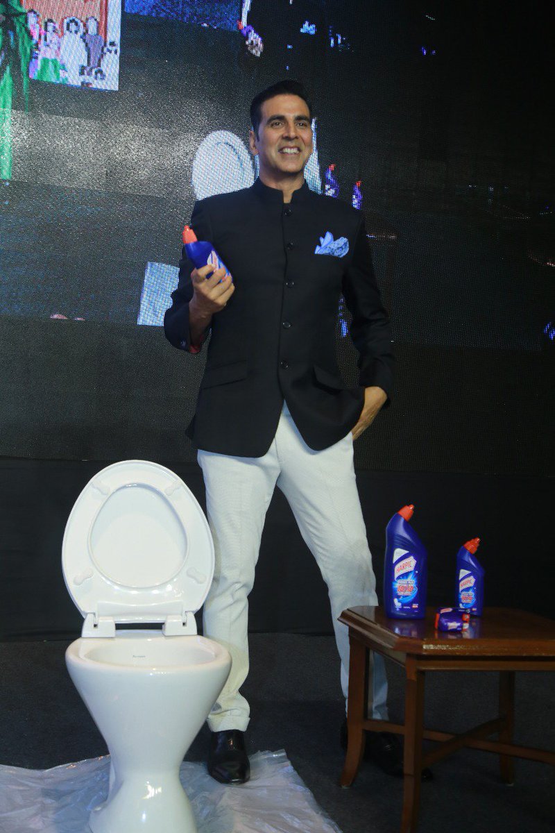 .<a href="/akshaykumar/">Akshay Kumar</a>, thank you for driving the message of #sanitation &amp; breaking the taboo around toilet cleaning at #WTS2018! We further look for your support as we move towards our goal of not just building but sustaining an #ODF world.