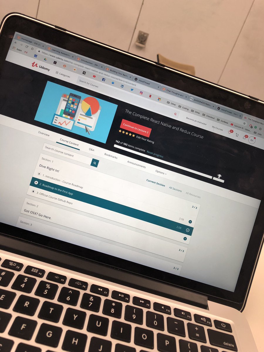 Em203Mahad's tweet image. Using an online learning tool called Udemy to learn the coding language, React Native!
#EM203Alexander #educationandtechnology