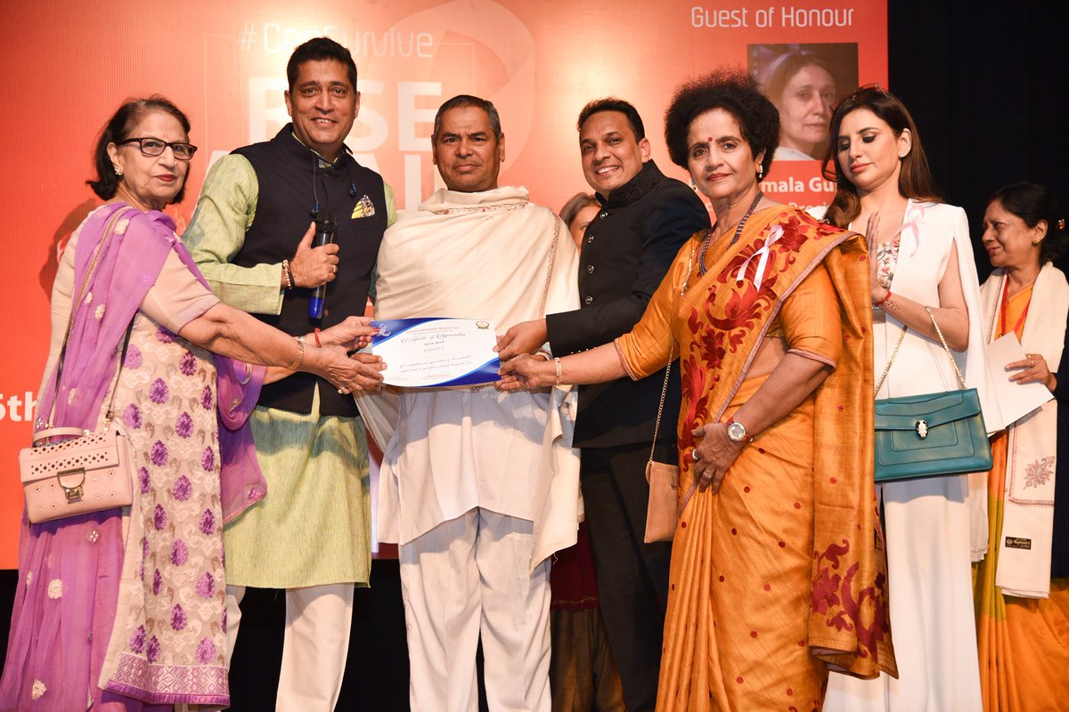 SarveshSays's tweet photo. It was my privilege to honor and handhold these #cancer survivors at 'Rise Again' a fashion runway organized by #LSFoundation at #Artemis Hospital, #Gurugram. It was a wonderful initiative which honored doctors and patients who won their battle against cancer. @HospitalArtemis https://t.co/upYUq9yr6v