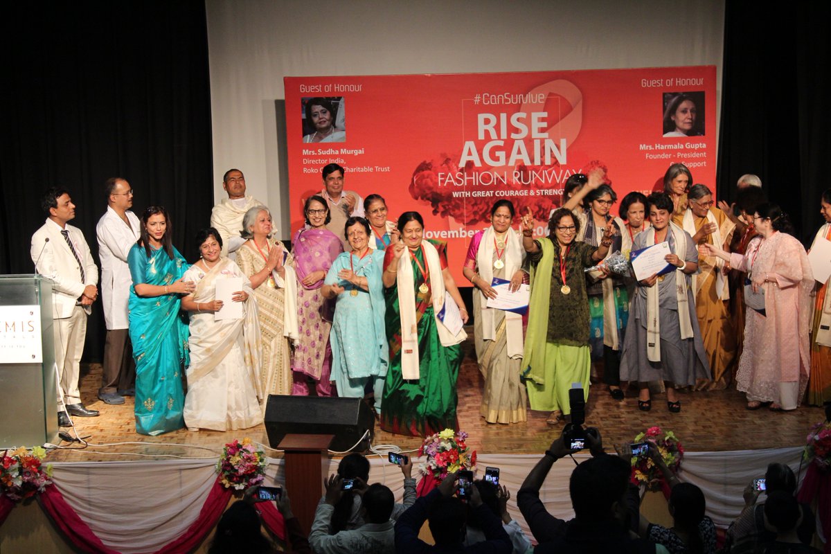 SarveshSays's tweet photo. It was my privilege to honor and handhold these #cancer survivors at 'Rise Again' a fashion runway organized by #LSFoundation at #Artemis Hospital, #Gurugram. It was a wonderful initiative which honored doctors and patients who won their battle against cancer. @HospitalArtemis https://t.co/upYUq9yr6v