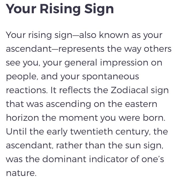 Astrology Chart Rising Sign