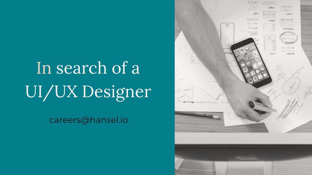 hansel_io's tweet photo. We're looking for someone with a minimum of 2 years of industry experience in UI/UX design for Mobile applications and Web. Apply to careers@hansel.io #Hiring #design #Bangalore https://t.co/PGzfZ4mRzZ