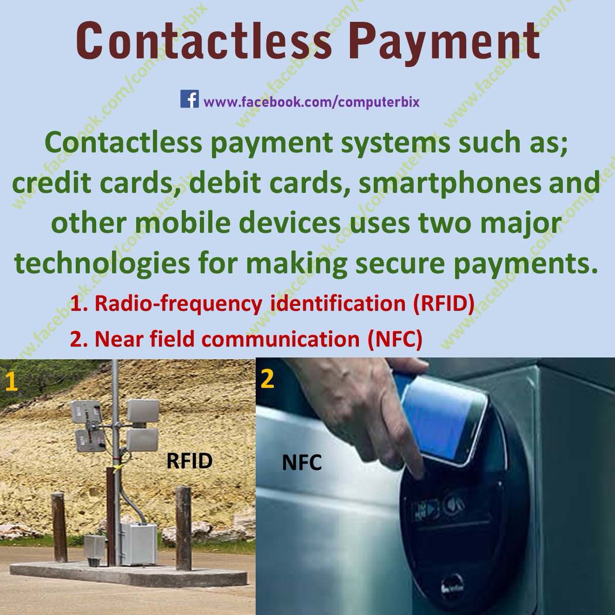 Contactless Payment #technology #contactless #payments #NFC #RFID #mobilepayments #computer_bix
