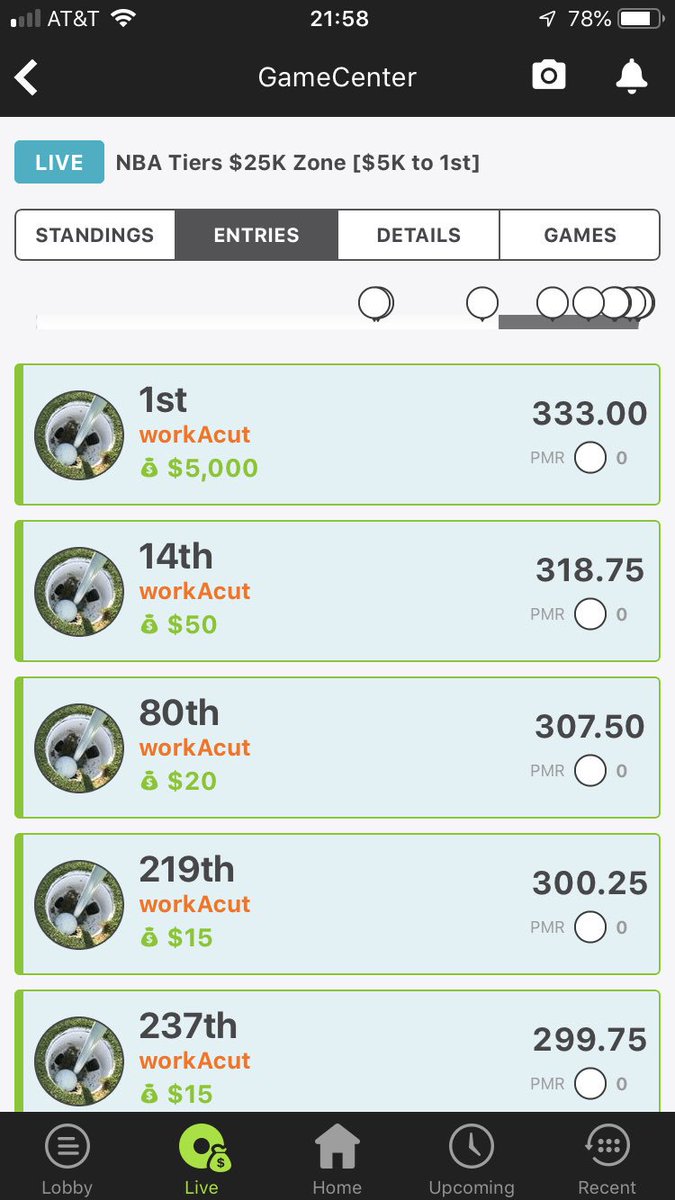 foretwenty's tweet photo. Anyone who knows me knows I suck at @DraftKings golf and football, but recently, Iβve IDβd some trends/ how to break their nightly NBA tiers slate and with a lil help from @RotoGrinders #courtiq and #lineuphq well, you know where this is going... luck helps too! π€π½π
ππ¦π¦ππ₯ https://t.co/iYX4INQ0nf